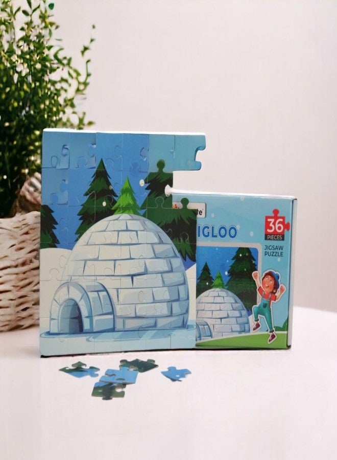 Mittimate Igloo House Jigsaw Puzzle Game for Kids Age 4 to 6 Old I 36 Pieces Puzzle Toy I Birthday Gift for Children - Image 2